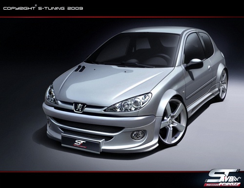 Eyebrows for Peugeot 206 (1998 - 2005) › AVB Sports car tuning